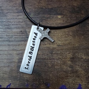 Customized metal stamped necklace