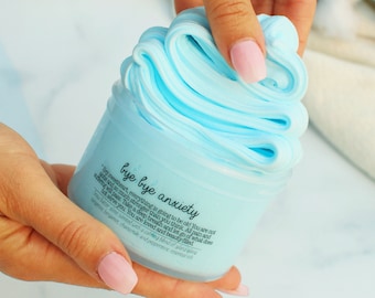 Bye Bye Anxiety, Therapy Dough, Scented Butter Slime, Aromatherapy Anxiety Relief Gift, Stress Relief Popular Slime Shops, Slime Fantasies