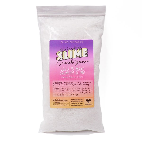 Crunchy Snow For Slime, Fake Plastic Snow, Slime Supplies, Slime Ingredients, Slime Materials, Slime Fantasies, Slime Shops