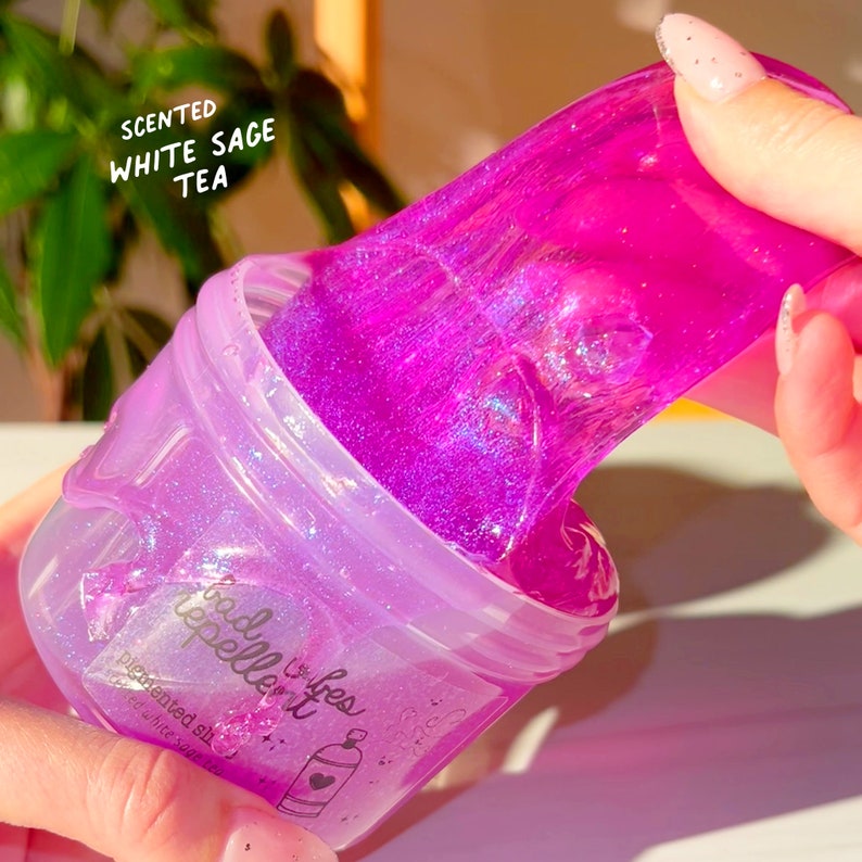 Bad Vibes Repellent, Pigmented Clear Slime, Slow Stretch Putty Slime, Scented Slime, Glitter Slime, Slime, Slime Shops, Slime Fantasies image 1