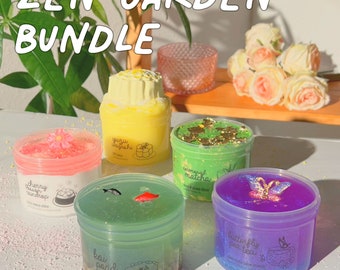 Zen Garden Bundle, Slime Set, Slime Bundle, Slime Gift, Slime Variety Pack, Cute Slimes, Unique Sensory Gift, Slime Shops, Slime Fantasies