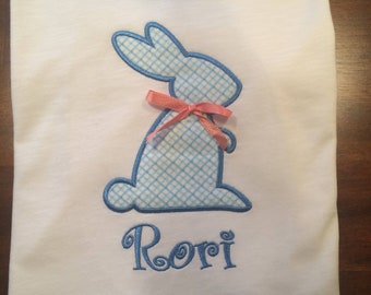 Easter Bunny Applique Embroidery Design, 4 Sizes (Digital Download)