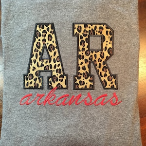 AR Arkansas Applique Embroidery Design