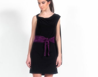 Cape Dress / Sleeveless Dress / Black Dress / Viscose Dress / Alternative Dress / Style Dress / Designer Dress / Elegant dress
