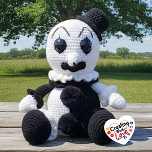 Crochet Art the Clown Stash Jar Pattern (PDF Download)