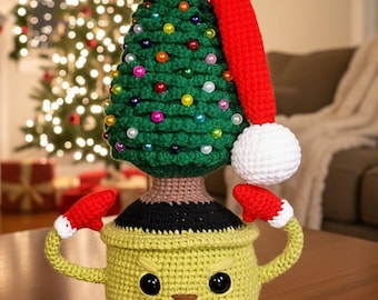 Crochet Grinch tree , Crochet christmas decoration