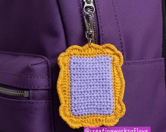 Crochet Frame Keychain: Acrylic Yarn Bag Charm