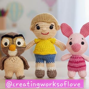 Winnie the Pooh & Friends Crochet Amigurumi Pattern (PDF)
