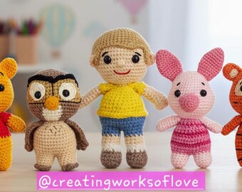 Winnie the Pooh & Friends Crochet Amigurumi Pattern (PDF)