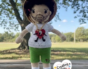 Crochet Bad Bunny Doll Pattern: US Terms (Digital Download)