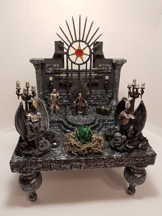 Game Of Thrones Throne Room Diorama Mixed Media Fantasy Art Dragons Dragon Art Got Game Of Thrones Fan Art 3d Art Medieval Castles