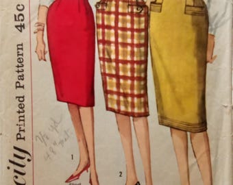 Simplicity Slim skirt Pattern #4100