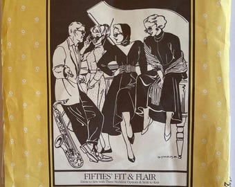 Folkwear “Fifties Fit and Flair” Dress and Stole Pattern #241