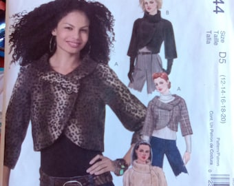 McCall's Waist Length Raglan sleeve Jacket Pattern #M5244