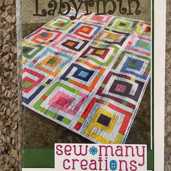 Labyrinth quilt pattern by Sew Many creations