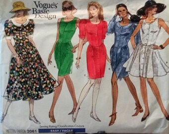 Vogue Dress Pattern #2061
