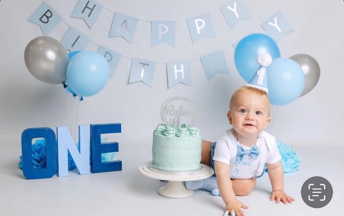 Ensemble Smash Cake 1er Anniversaire Pour Garçon - Gilet, Nœud Papillon Et Housse De Couche, Fait Main