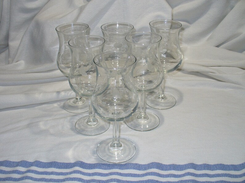 Princess House Heritage Crystal Tulip Glasses Etsy
