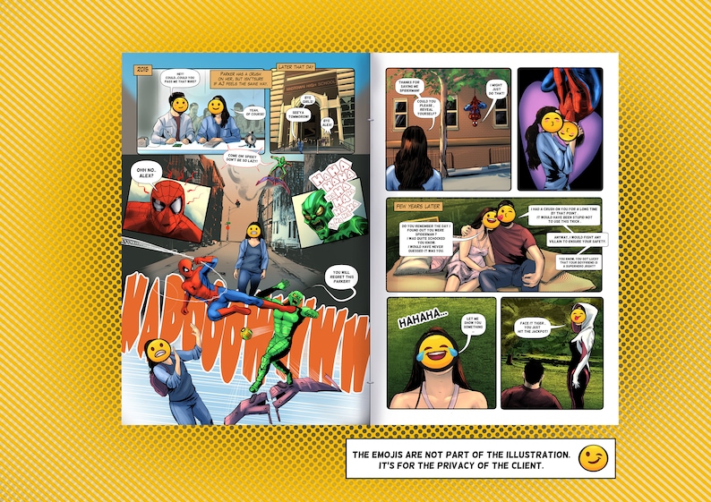 Custom Made comic book pages for any occasion/Made to Order/digital comic/birthday gift/anniversary gift/commission/custom illustration image 3