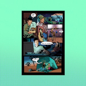 Custom Made Personalized Comic Strip for any occasion/Made to Order/digital comic/birthday gift/anniversary gift/personalized illustration
