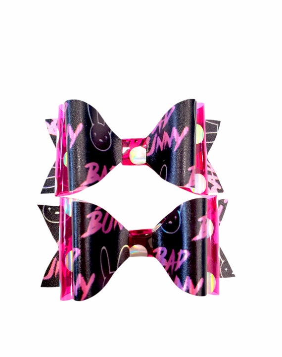 Bad Bunny Piggie Set Bad Bunny Hair Bows Bad Bunny Hair Etsy UK