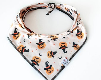 Pumpkin Witches Bandana, Halloween Dog Bandana