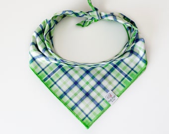 St. Patrick's Plaid Bandana, St. Patrick's Dog Bandana