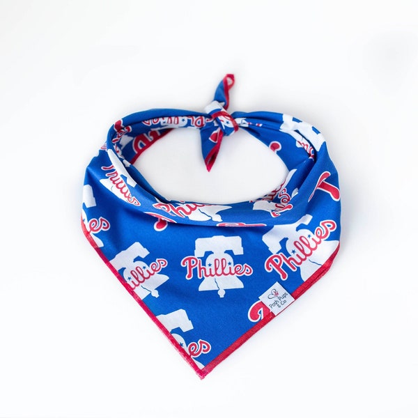 Philadelphia Phillies Dog Bandana, MLB Dog Bandana