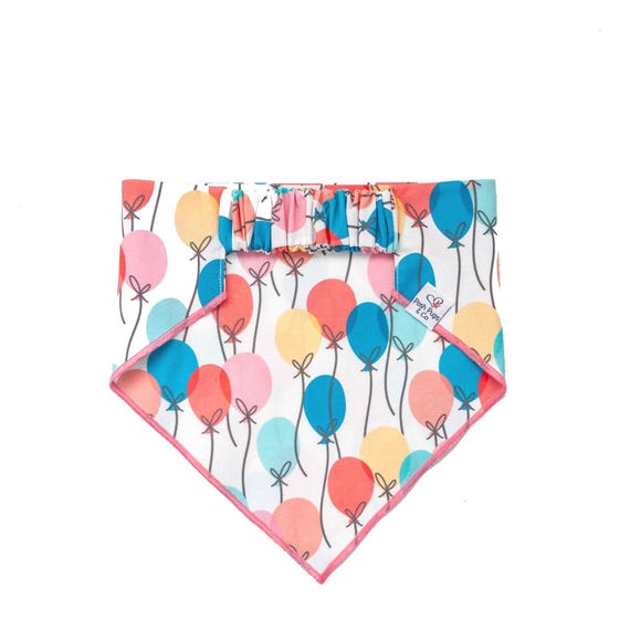 Birthday Balloon Dog Bandana, Birthday Dog Bandana