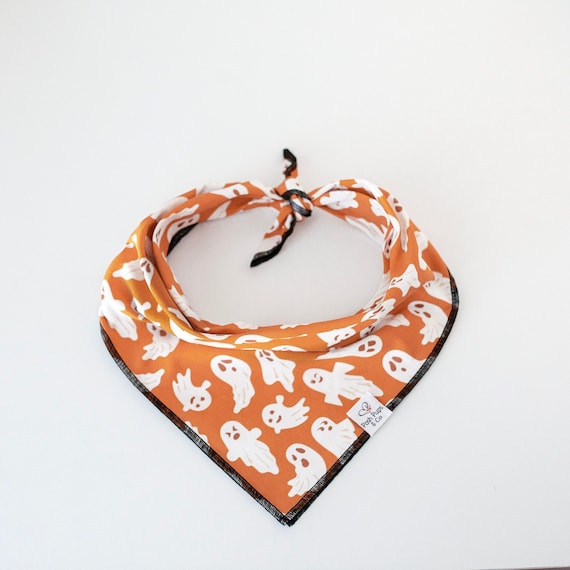 Flying Ghosts Bandana, Halloween Dog Bandana