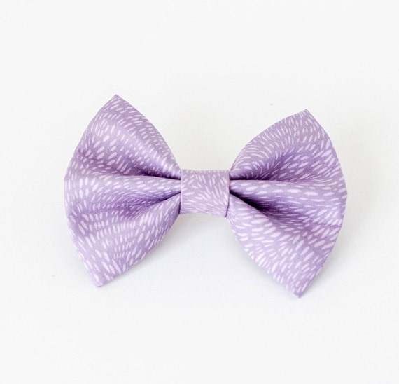 Wisteria Dog Bow Tie, Lavender Dog Bow Tie