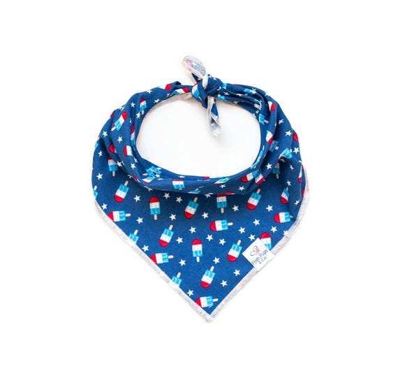 Glory Bandana, Patriotic Dog Bandana, Patriotic Popsicle Dog Bandana