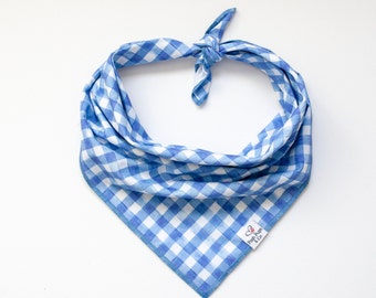 Beach House Bandana, Spring Dog Bandana, Spring Plaid Dog Bandana