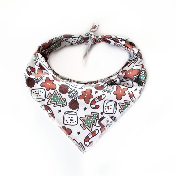 Christmas Treats Bandana, Christmas Dog Bandana