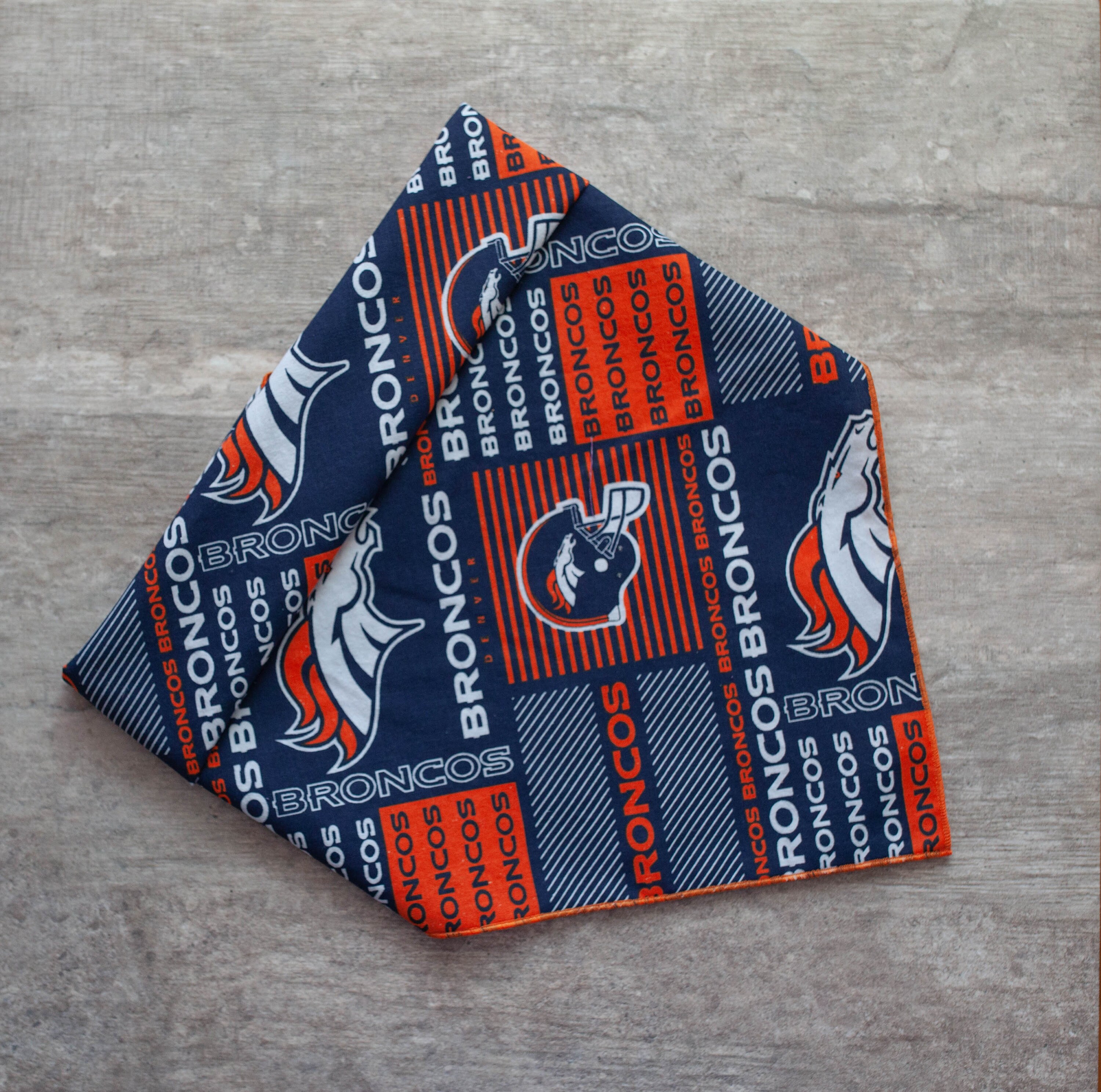 Denver Broncos Bandana, NFL Dog Bandana