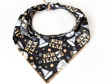 Happy New Year Dog Bandana