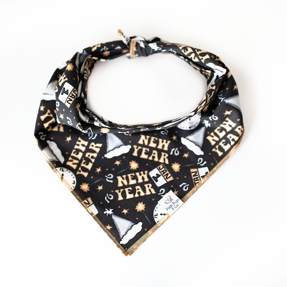 Happy New Year Dog Bandana