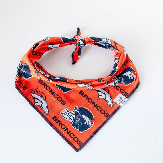 Denver Broncos Bandana, NFL Dog Bandana