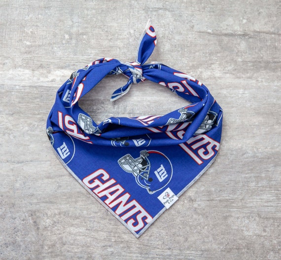 New York Giants Dog Bandana, NFL Dog Bandana