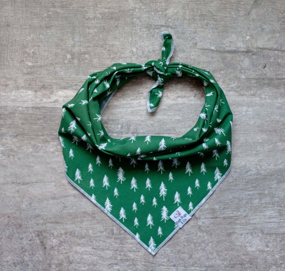 Christmas Tree Bandana, Christmas Tree Dog Bandana