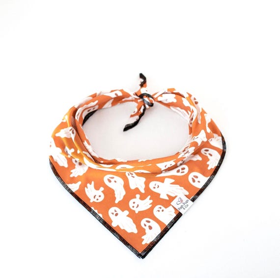 Flying Ghosts Bandana, Halloween Dog Bandana