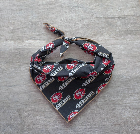 San Francisco 49ers Bandana, NFL Dog Bandana