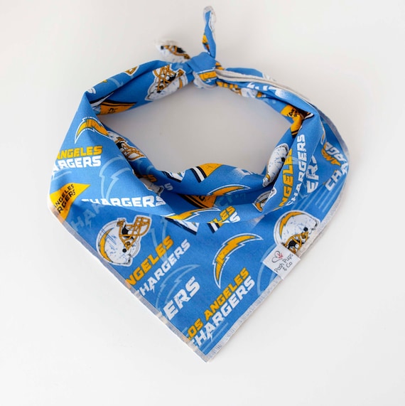 Los Angeles Chargers Dog Bandana, NFL Dog Bandana