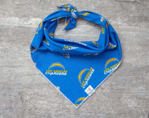 Los Angeles Chargers Dog Bandana, NFL Dog Bandana