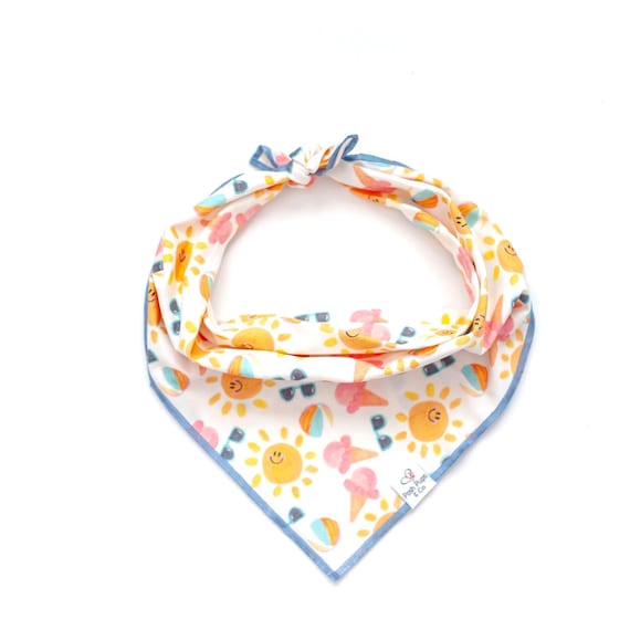 Summer Days Bandana, Beach Dog Bandana