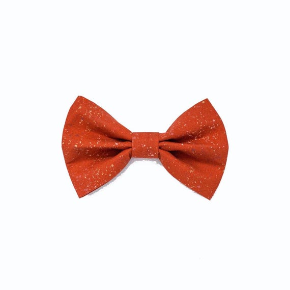 Rust Speckled Bow Tie, Autumn Dog Bow Tie