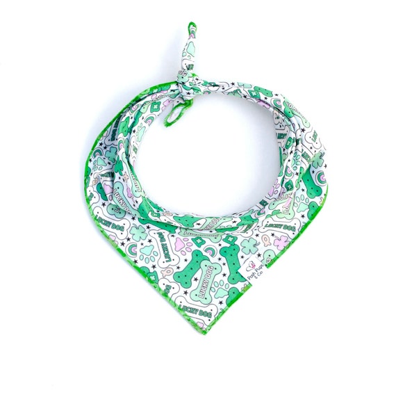 Lucky Bone Dog Bandana, St. Patrick's Dog Bandana