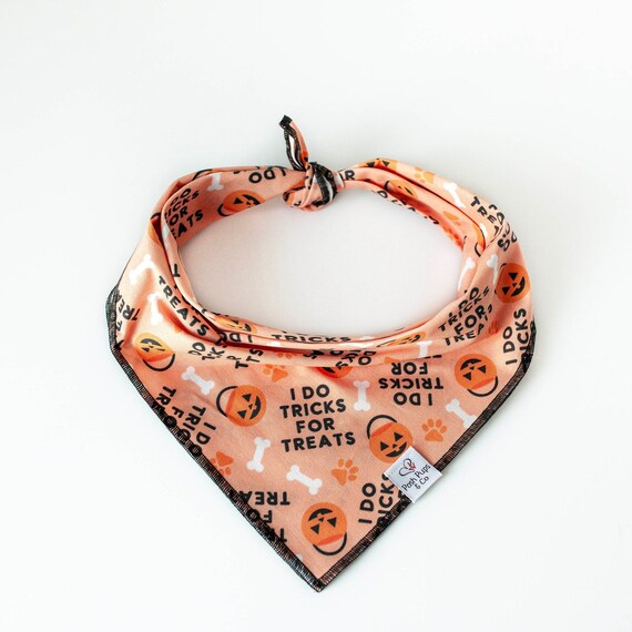 I Do Tricks for Treats Bandana, Halloween Dog Bandana