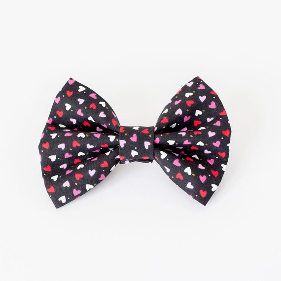 Apollo Dog Bow Tie, Heart Dog Bowtie, Valentine's Day Dog Bow tie