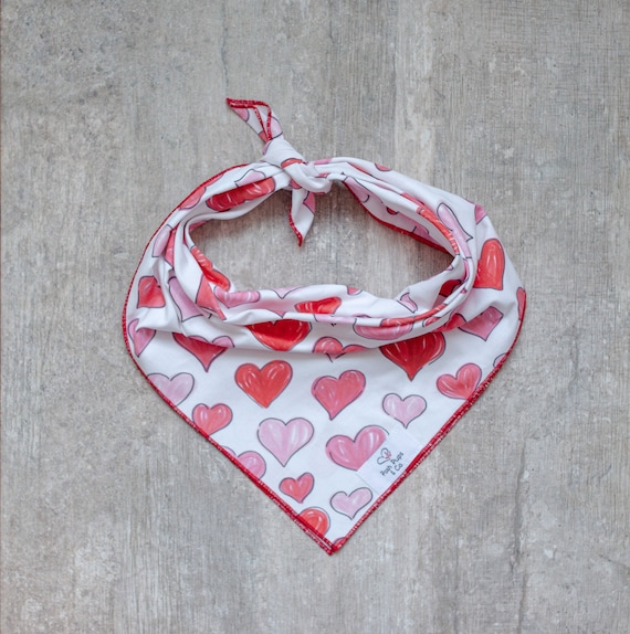 Lucy Bandana, Valentine's Day Dog Bandana